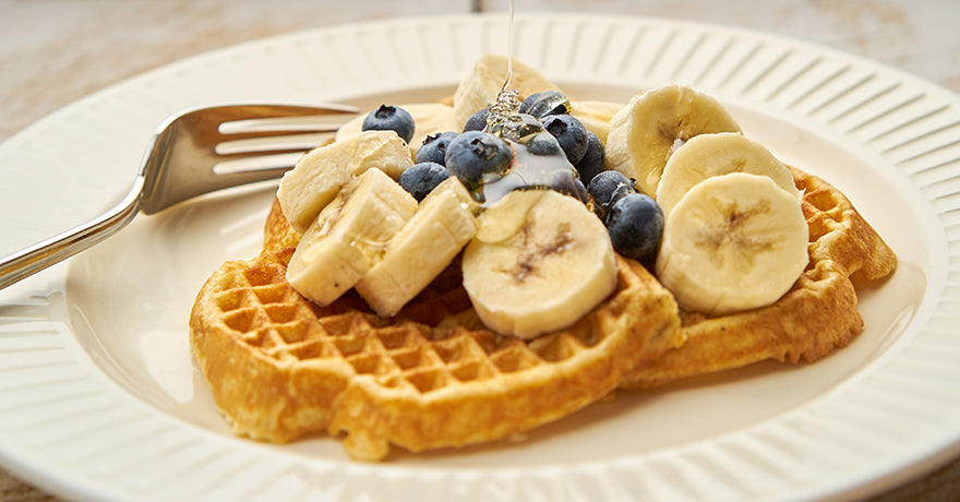 Peanut Butter Banana Waffles – Alaya Naturals