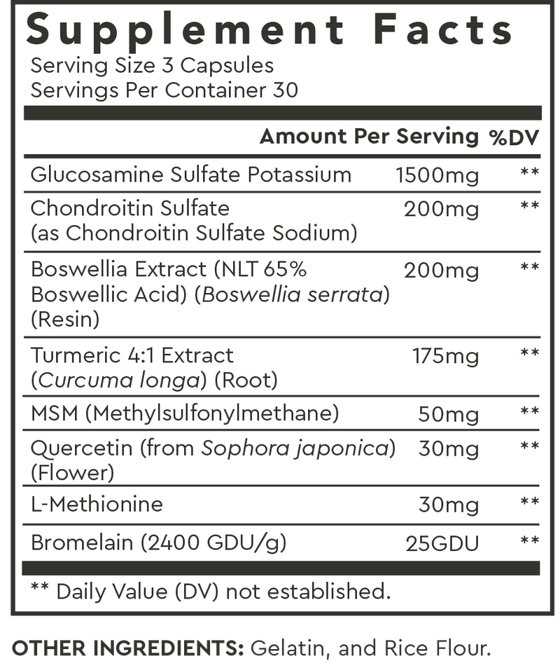 Supplement Facts for Default Title