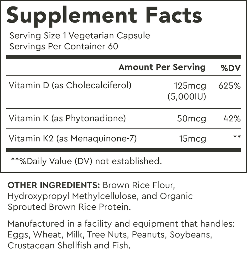 Supplement Facts for Default Title